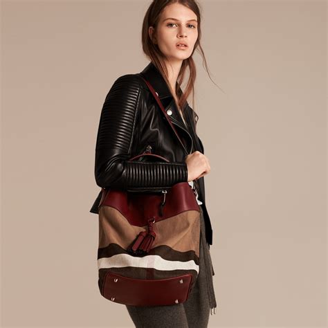 burberry ashby cinnamon red|The Medium Ashby In Canvas Check And Leather In Cinnamon .